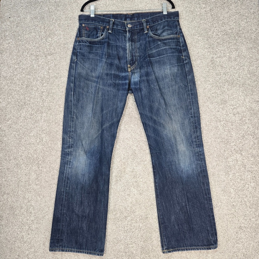 Polo Ralph Lauren Jeans Mens 34x30 Denim Vintage 67 zip fly - Picture 1 of 12